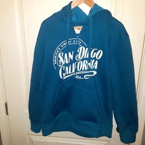 Blue Bay Men's Hoodie Sweater Green M.